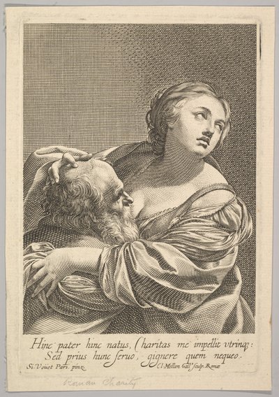 Romersk veldedighet Romersk veldedighet. av Claude Mellan
