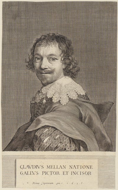 Selvportrett av Claude Mellan av Claude Mellan