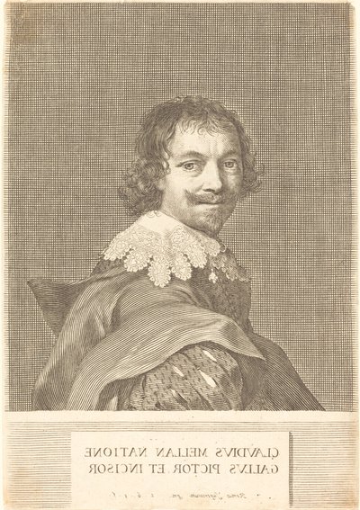 Selvportrett av Claude Mellan