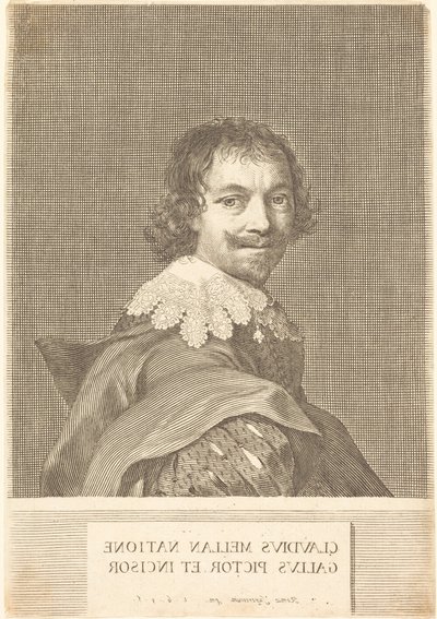 Selvportrett av Claude Mellan
