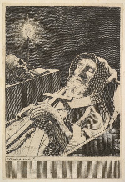 St. Francis de Paul. av Claude Mellan