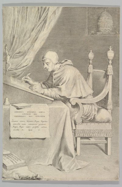St. Gregory, 1681. av Claude Mellan