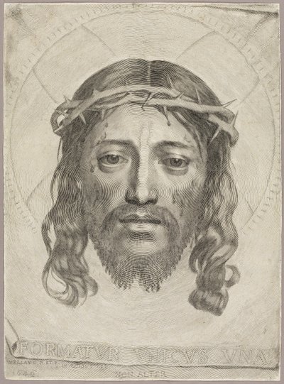 Likkledet til Saint Veronica av Claude Mellan