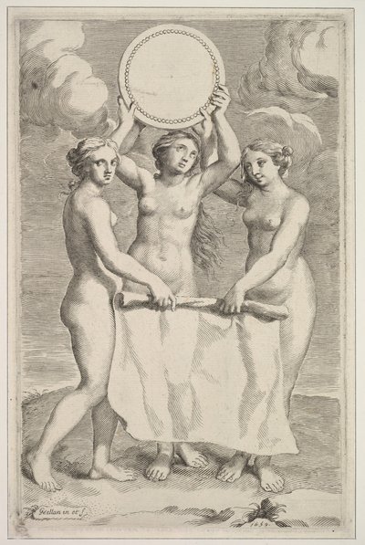 De tre nåder, 1659. av Claude Mellan