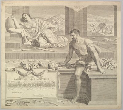Teologisk avhandling av Antoine Talon, 1648. av Claude Mellan
