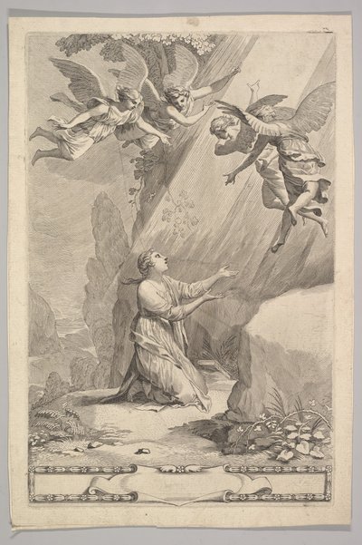 Tittelside for François de Sales, Introduction to the Devout Life, 1641. av Claude Mellan