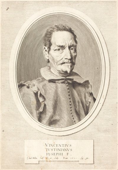 Vincenzo Giustiniani av Claude Mellan