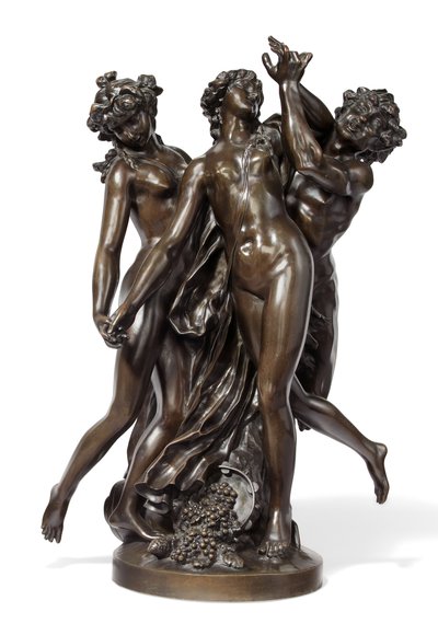 The Three Graces, ca. 1860 (bronse) av Claude Michel (after) Clodion