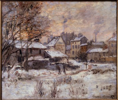 Argenteuil under snøen av Claude Monet