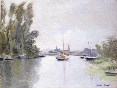 Argenteuil, utsikt over Small Arm of the Seine, 1872 av Claude Monet