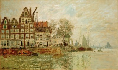 Utsikt over Amsterdam av Claude Monet