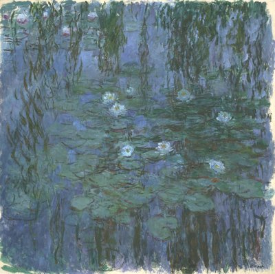 Blå nymfeer av Claude Monet