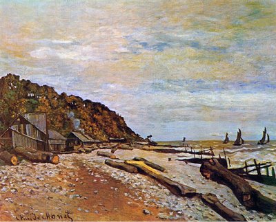 Båtgård nær Honfleur, 1864 av Claude Monet