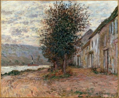 Seinebredden ved Lavacourt av Claude Monet