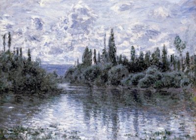 Arm of the Seine nær Vétheuil av Claude Monet