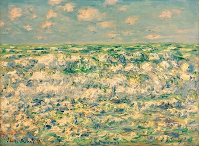 Brytende bølger av Claude Monet