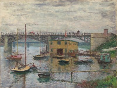 Bro ved Argenteuil på en grå dag, ca. 1876. av Claude Monet