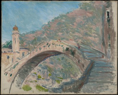 Bro ved Dolceacqua av Claude Monet