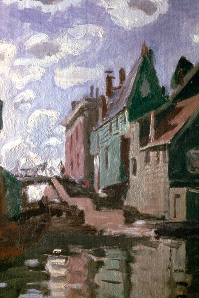 Kanal ved Zaandam, detalj, 1871 av Claude Monet