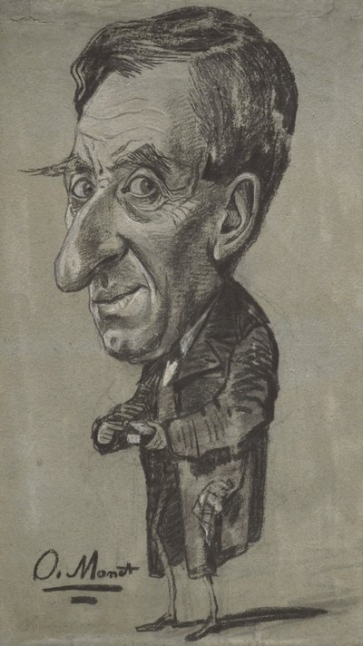 Karikatur av en mann med snusboks, ca. 1858 av Claude Monet