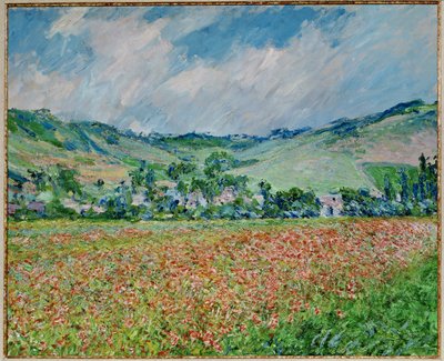 Coquelicots field (olje på lerret) av Claude Monet