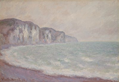 Cliff ved Pourville av Claude Monet