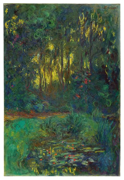 Hjørne av vannliljedammen, ca. 1918-19 av Claude Monet