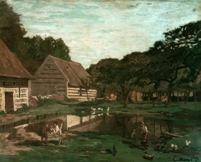 Gårdstun i Normandie av Claude Monet