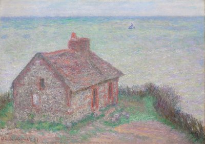 Tollhuset, Roseeffekt; Tollhuset, rosa effekt, 1897 av Claude Monet