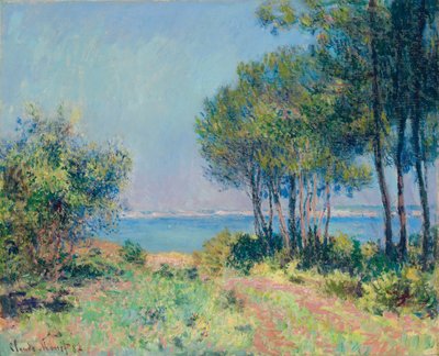 Grantrær ved Varengeville; Les sapins a Varengeville, 1982 av Claude Monet