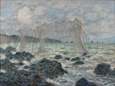 Fiskegarn på Pourville av Claude Monet