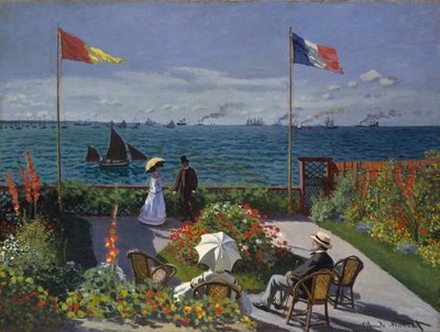 Hage ved Sainte-Adresse av Claude Monet