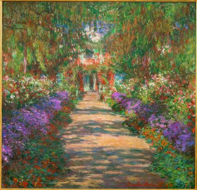 Hage i Giverny av Claude Monet