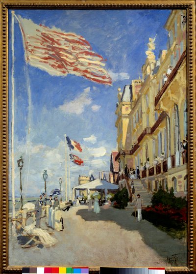 Hotel des Roches Noires i Trouville. Maleri av Claude Monet (1840-1926) av Claude Monet