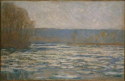 Is bryter opp på Seinen nær Bennecourt av Claude Monet