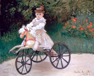 Jean Monet på en mekanisk hest, 1872 av Claude Monet