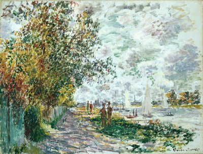Bank of Petit-Gennevilliers, ca. 1875 av Claude Monet