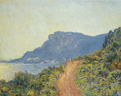 Corniche nær Monaco, 1884 av Claude Monet