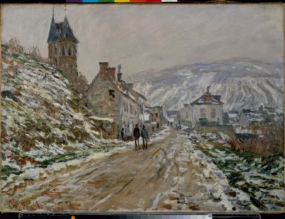 Veien til Vétheuil, vinter av Claude Monet