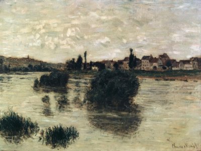 Seinen ved Lavacourt av Claude Monet