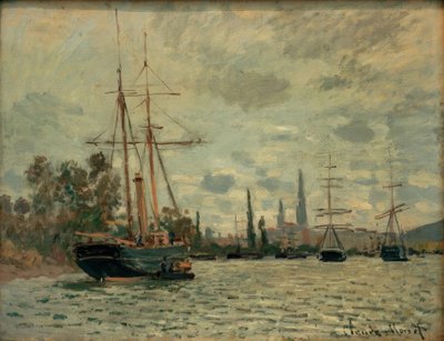 La Seine à Rouen (Seinen ved Rouen) av Claude Monet