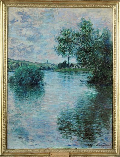 Seinen i Vétheuil (olje på lerret) av Claude Monet