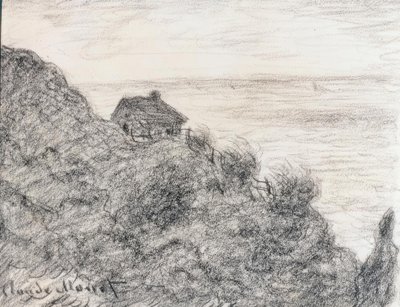 Tollhytta nær Pourville av Claude Monet