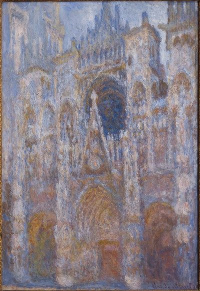Rouen katedral. Porten, morgensol. harmoni av Claude Monet