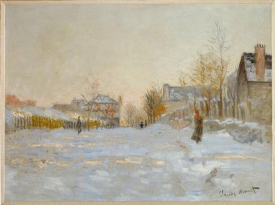 Snø i Argenteuil av Claude Monet