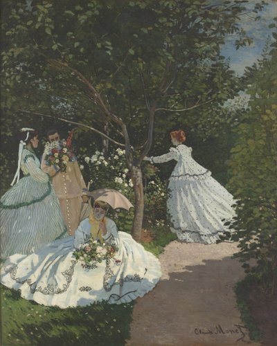 Damer i hagen av Claude Monet