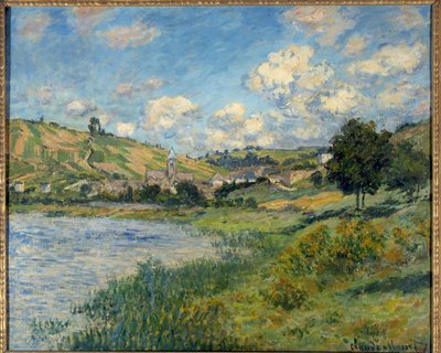 Landskap. Vetheuil. Maleri av Claude Monet (1840-1926) av Claude Monet