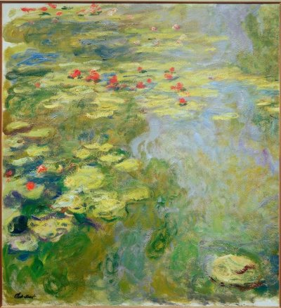 The Water Lily Pond (venstre del) av Claude Monet