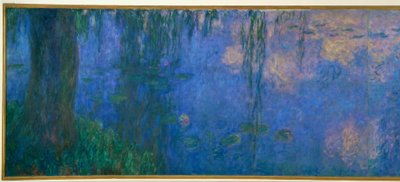 Vannliljedammen med piler, Willows Morning av Claude Monet