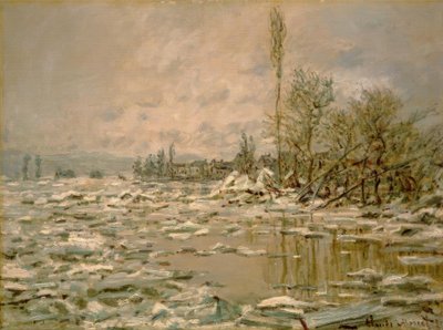 Debakel, gråvær av Claude Monet